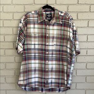 Dockers Multicolor Plaid Casual Button Down Shirt
